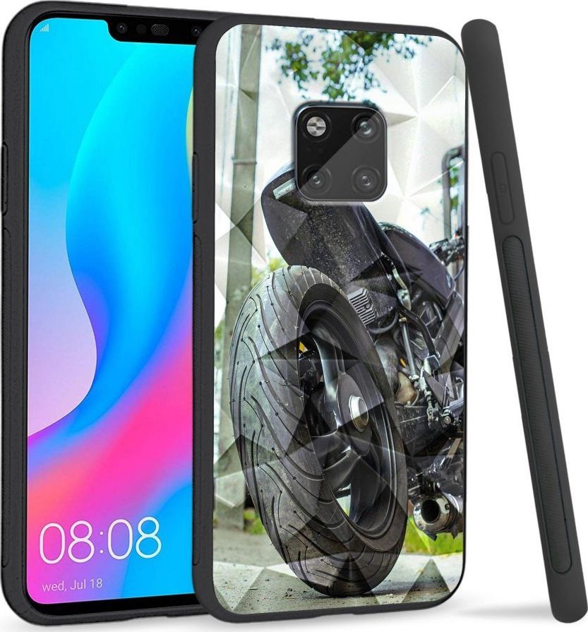 Super Fashion Etui na telefon Huawei Mate 20 Pro Crysta Pokrowiec Bike Tyre 1