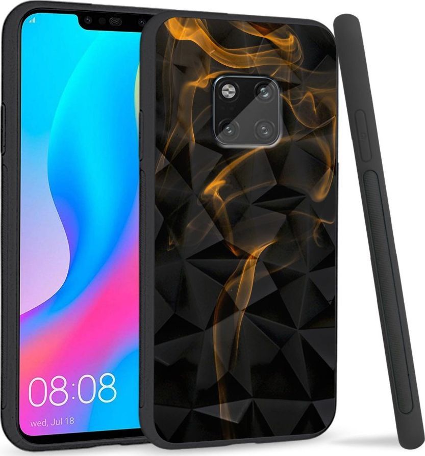 Super Fashion Etui na telefon Huawei Mate 20 Pro Crysta Pokrowiec Orange smoke 1