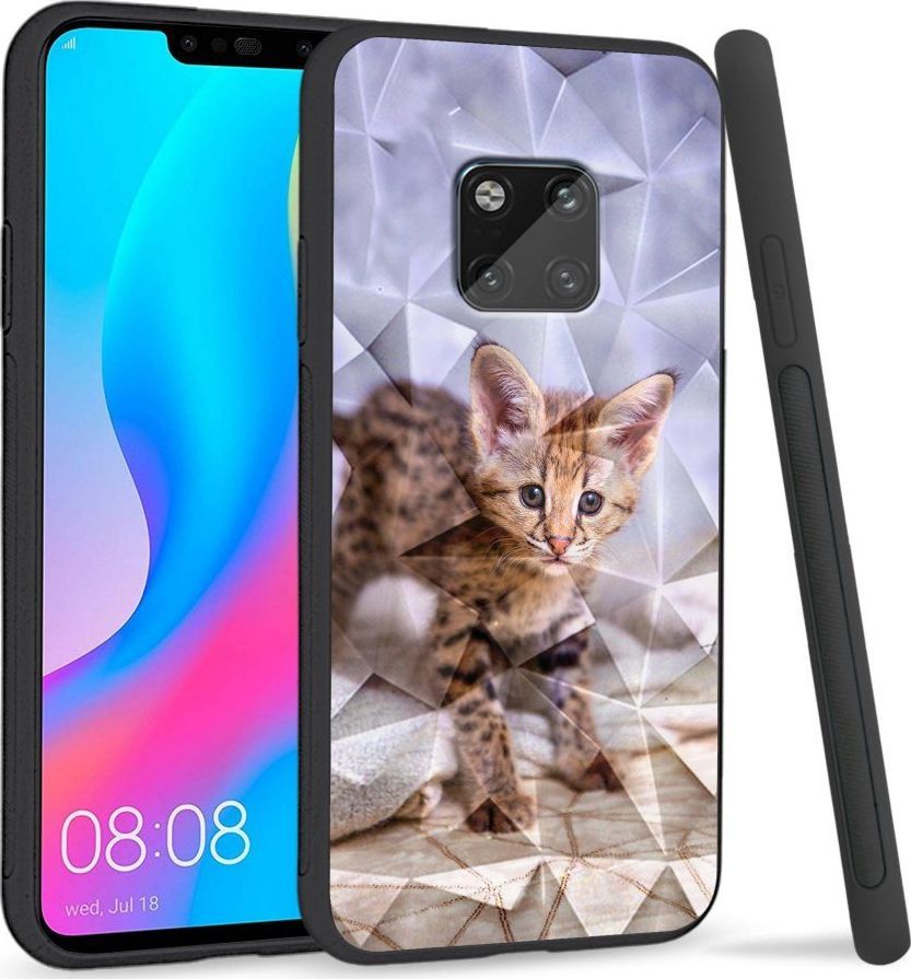 Super Fashion Etui na telefon Huawei Mate 20 Pro Crysta Pokrowiec Baby kitty 1
