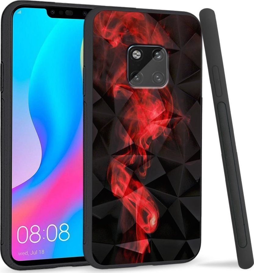 Super Fashion Etui na telefon Huawei Mate 20 Pro Crysta Pokrowiec Red smoke 1