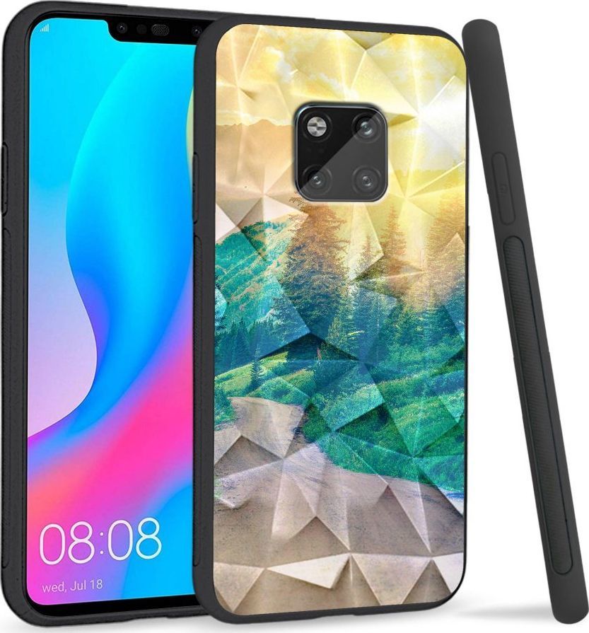 Super Fashion Etui na telefon Huawei Mate 20 Pro Crysta Pokrowiec Village roads 1