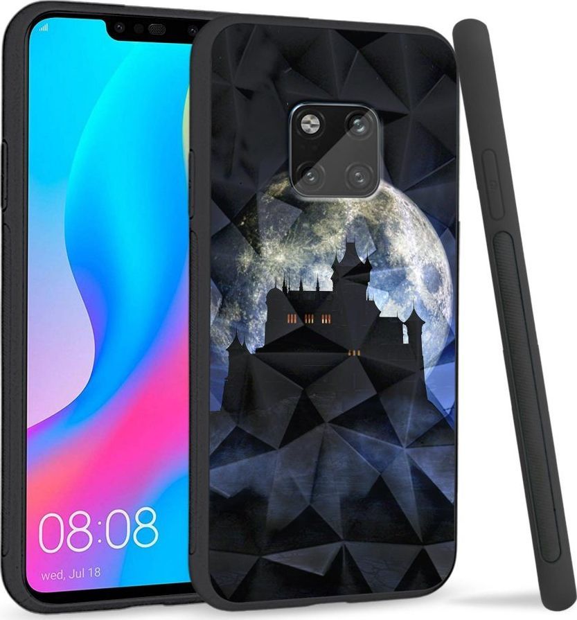 Super Fashion Etui na telefon Huawei Mate 20 Pro Crysta Pokrowiec Moon castle 1