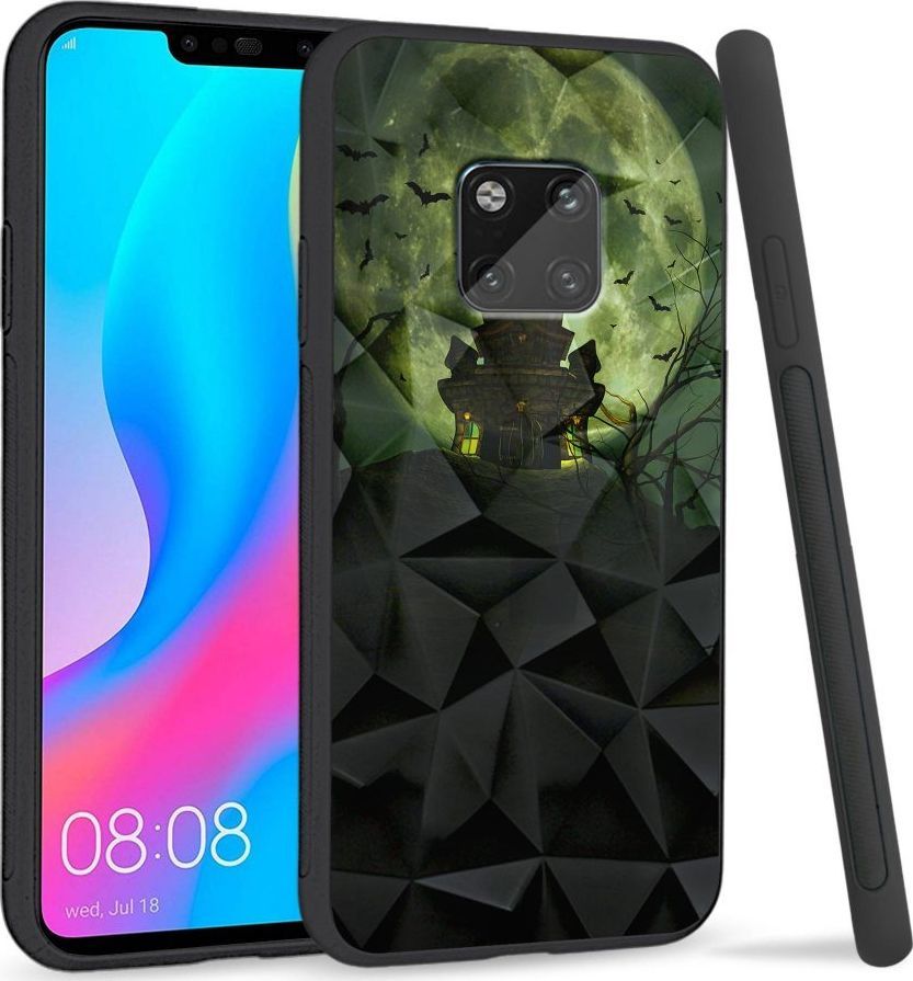 Super Fashion Etui na telefon Huawei Mate 20 Pro Crysta Pokrowiec Spooky castle 1