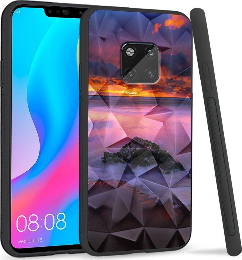Super Fashion Etui na telefon Huawei Mate 20 Pro Crysta Pokrowiec Sunset beach 1
