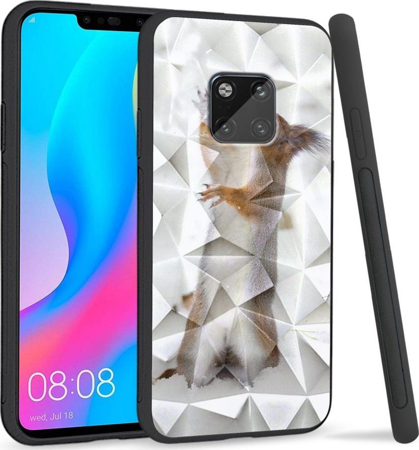 Super Fashion Etui na telefon Huawei Mate 20 Pro Crysta Pokrowiec Snow squirrel 1