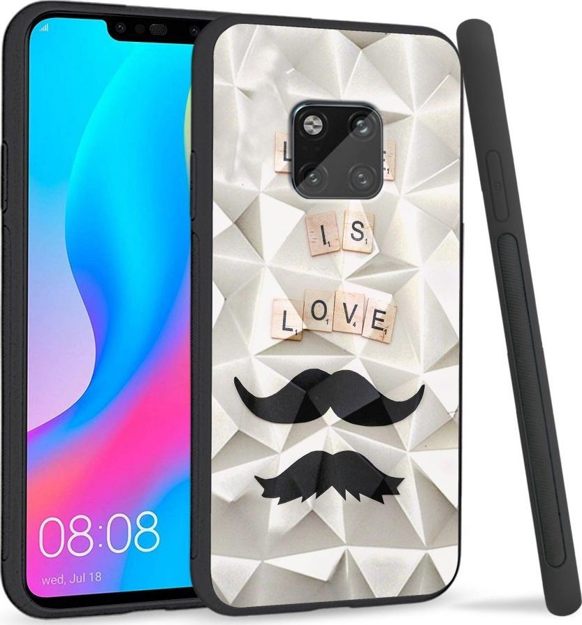 Super Fashion Etui na telefon Huawei Mate 20 Pro Crysta Pokrowiec Love is love 1