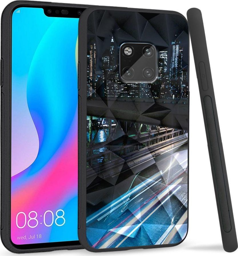 Super Fashion Etui na telefon Huawei Mate 20 Pro Crysta Pokrowiec Cityscape 1