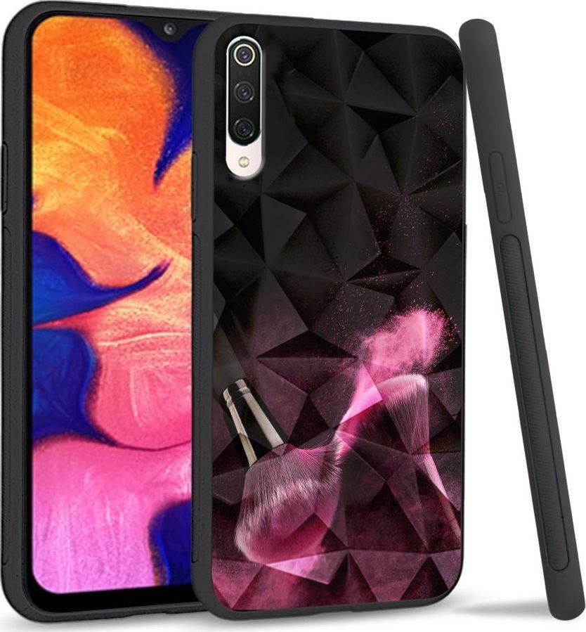 Super Fashion Etui na telefon Xiaomi Mi9 Crystal Case Pink powder brush 1