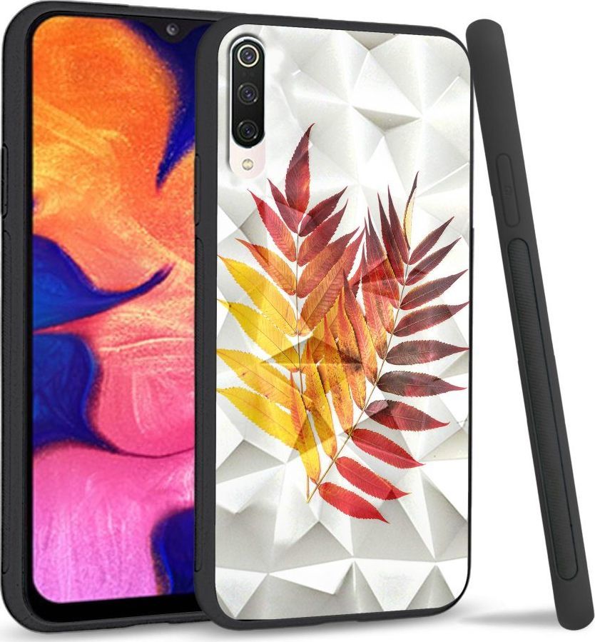 Super Fashion Etui na telefon Xiaomi Mi9 Crystal Case Reddish yellow leaves 1