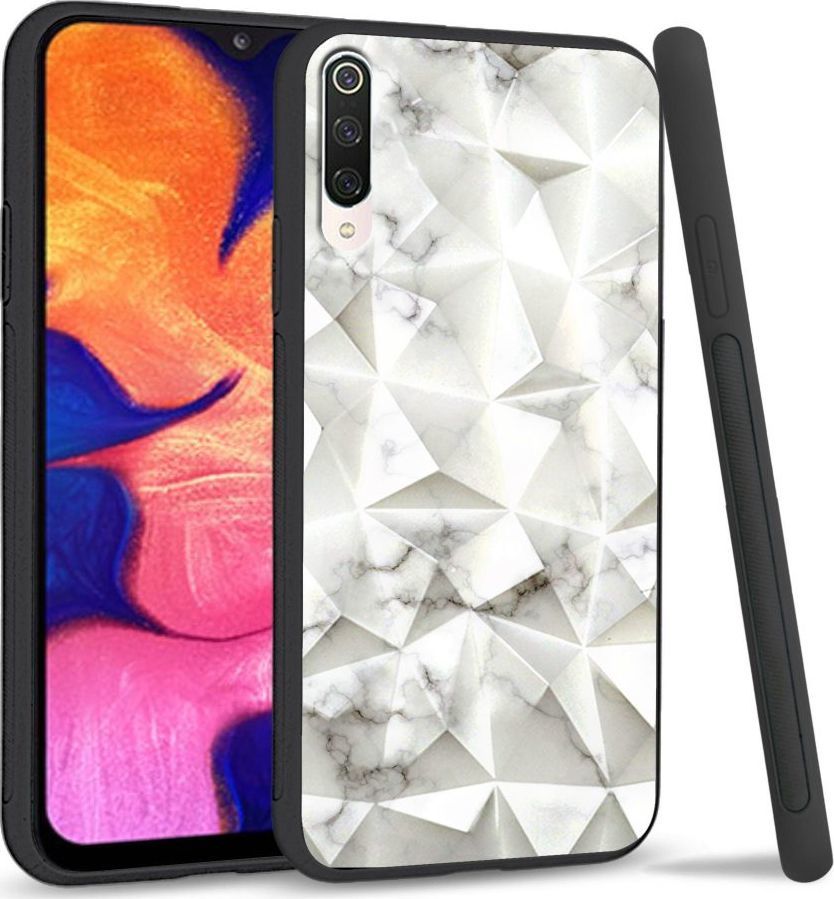 Super Fashion Etui na telefon Xiaomi Mi9 Crystal Case White granite 1