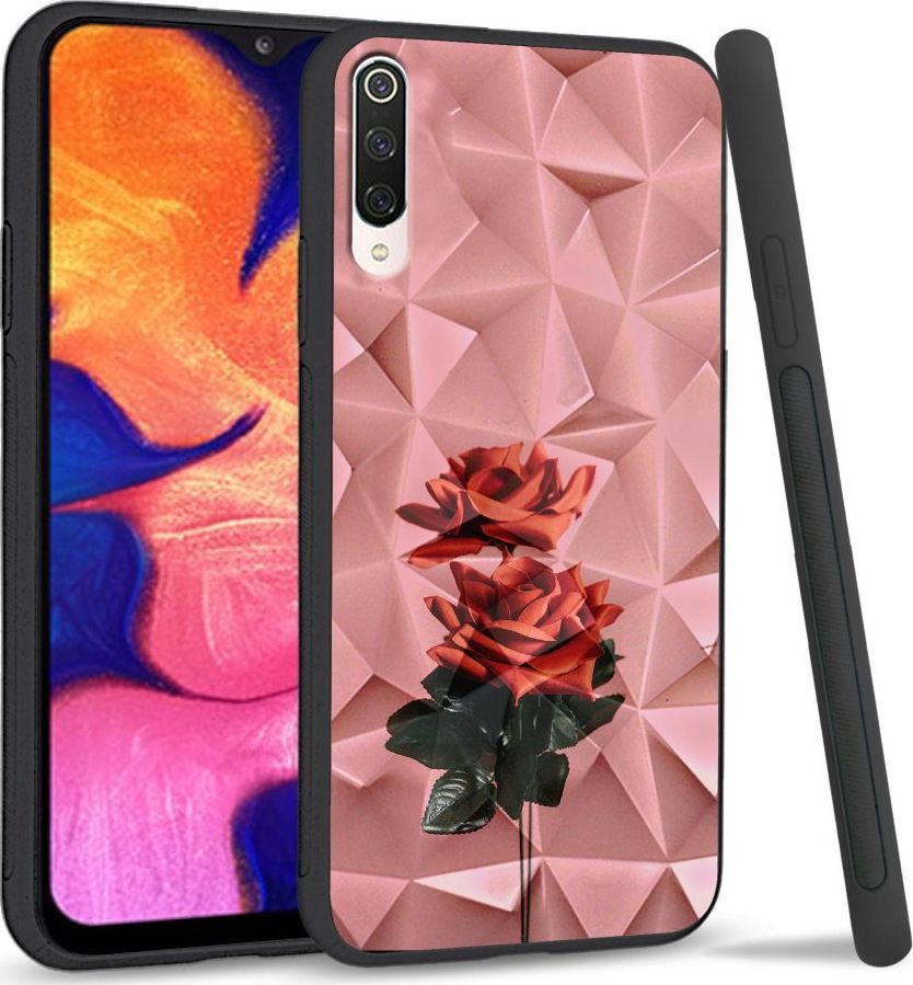 Super Fashion Etui na telefon Xiaomi Mi9 Crystal Case Rose love 1