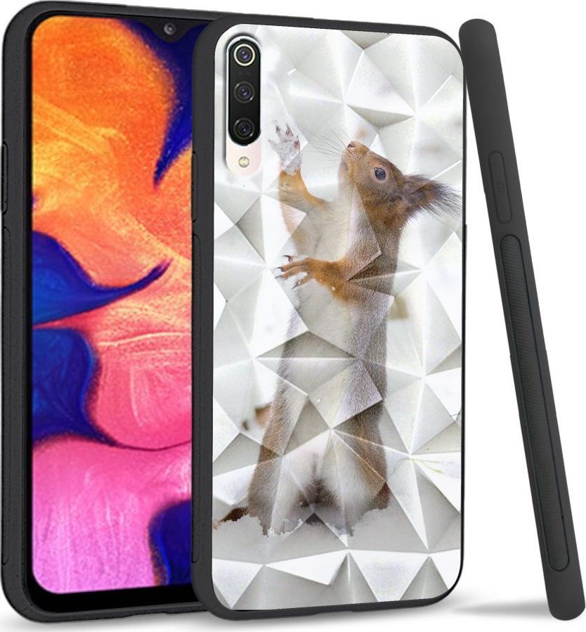 Super Fashion Etui na telefon Xiaomi Mi9 Crystal Case Snow squirrel 1