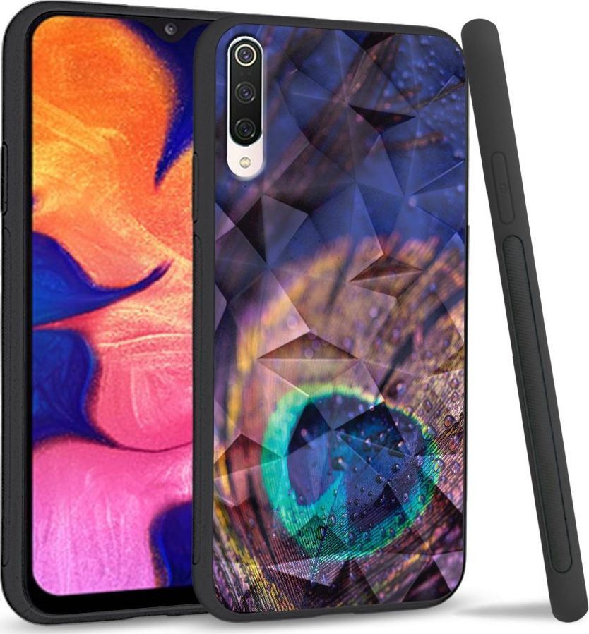 Super Fashion Etui na telefon Xiaomi Mi9 Crystal Case Peacock Feather Closeup 1