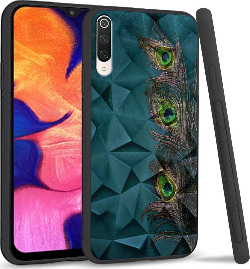 Super Fashion Etui na telefon Xiaomi Mi9 Crystal Case Three Peacock Feathers 1