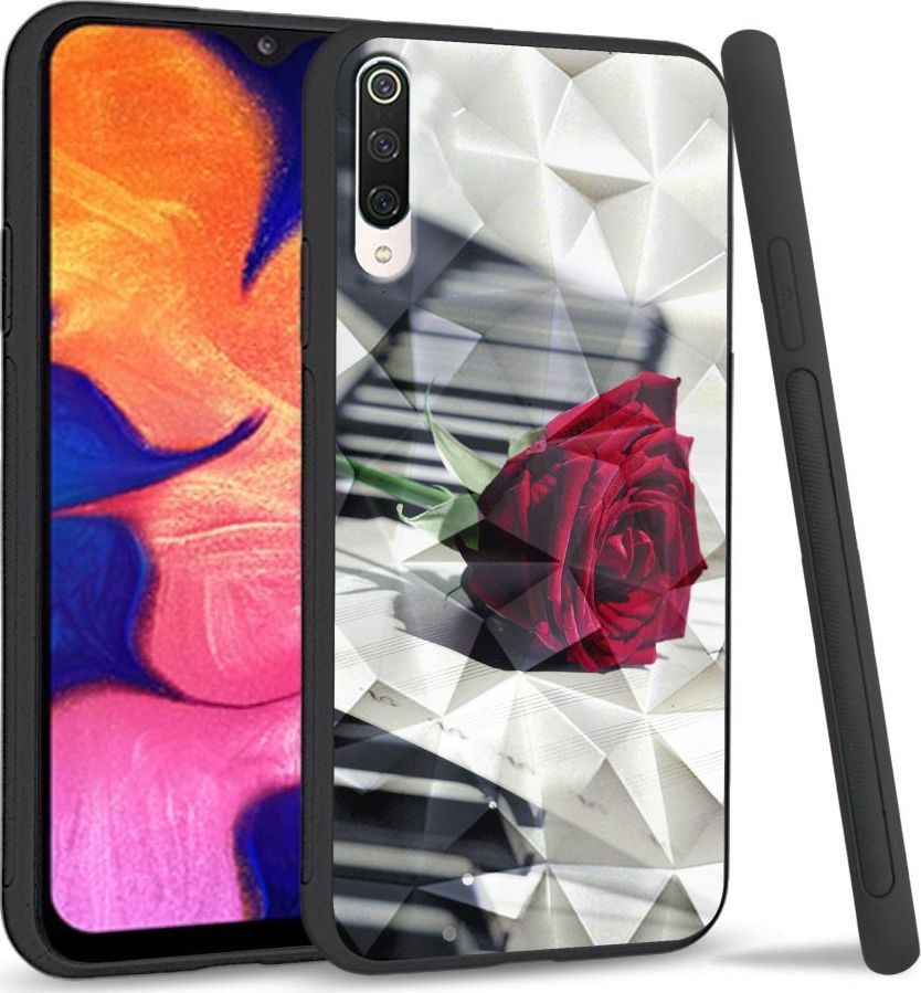 Super Fashion Etui na telefon Xiaomi Mi9 Crystal Case Rose Piano 1