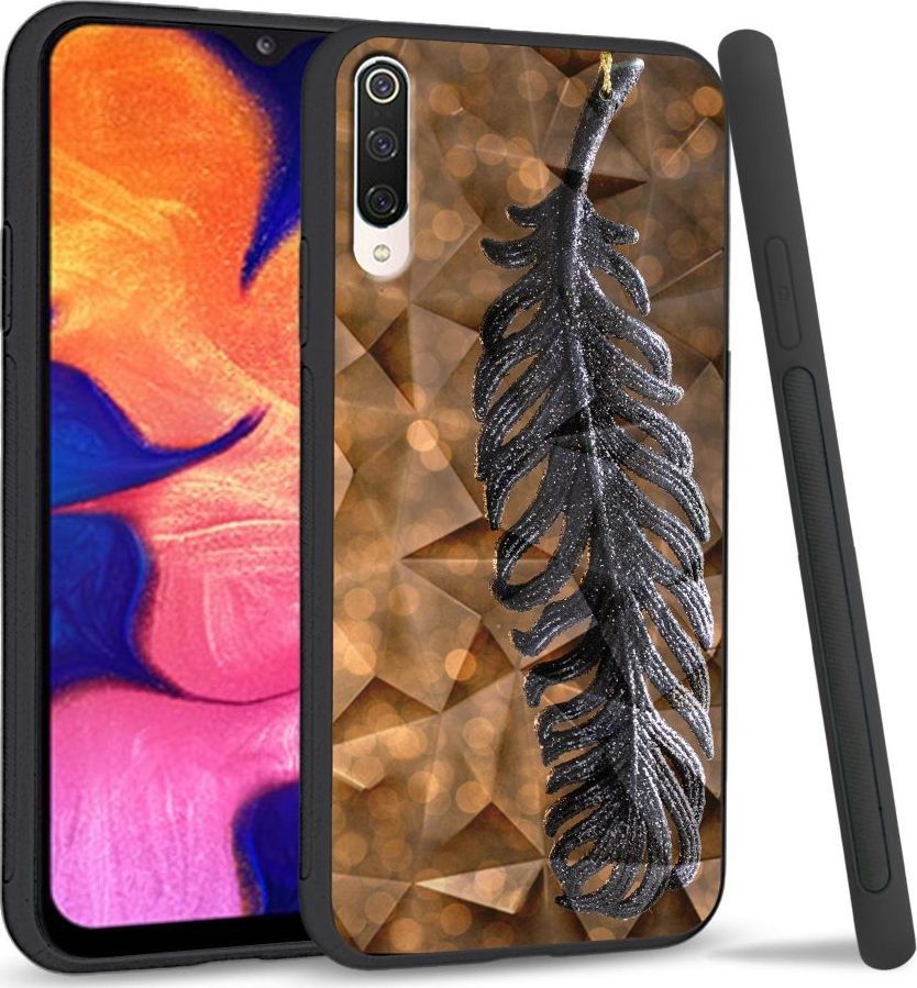 Super Fashion Etui na telefon Xiaomi Mi9 Crystal Case Metal Feather 1