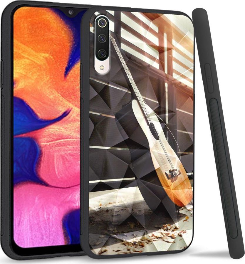 Super Fashion Etui na telefon Xiaomi Mi9 Crystal Case Wooden Guitar 1