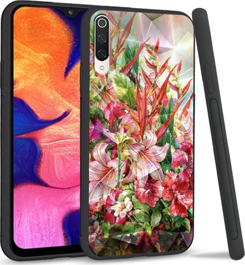 Super Fashion Etui na telefon Xiaomi Mi9 Crystal Case Flowers 1