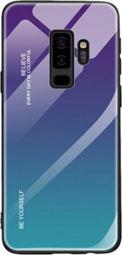 Super Fashion Etui Szklane Ombre niebiesko zielone do Samsung Galaxy S9 Plus 1