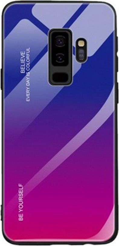 Super Fashion Etui Szklane Ombre filetowo różowe do Samsung Galaxy S9 Plus 1