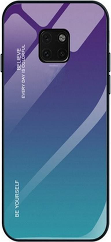Super Fashion Etui Szklane Ombre niebiesko zielone do Huawei Mate 20 Pro 1