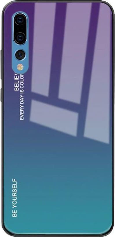 Super Fashion Etui Szklane Ombre niebiesko zielone do Huawei P20 Pro 1