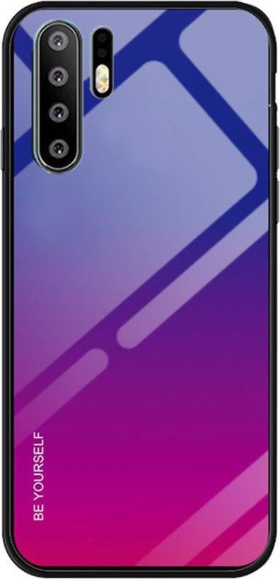 Super Fashion Etui Szklane Ombre filetowo różowe do Huawei P30 Pro 1