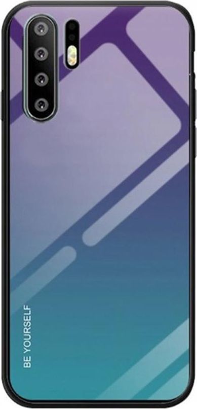 Super Fashion Etui Szklane Ombre niebiesko zielone do Huawei P30 Pro 1