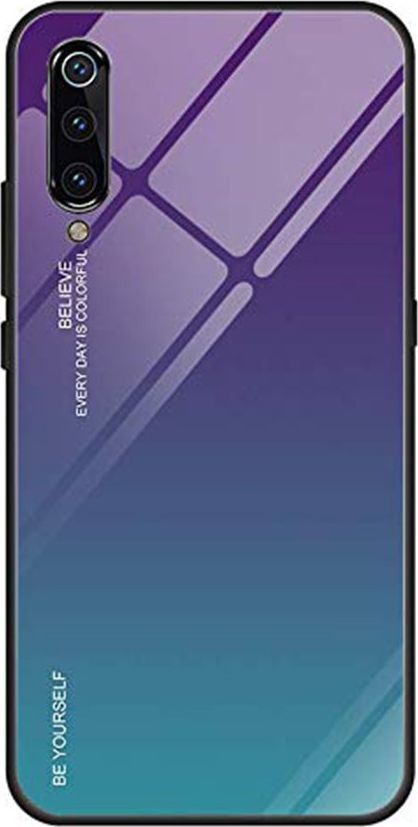 Super Fashion Etui Szklane Ombre niebiesko zielone do Samsung Galaxy A50 1