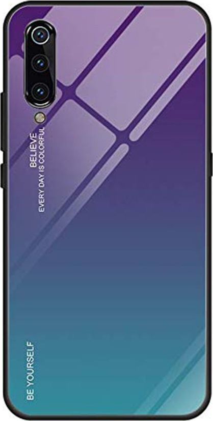 Super Fashion Etui Szklane Ombre niebiesko zielone do Samsung Galaxy A70 1