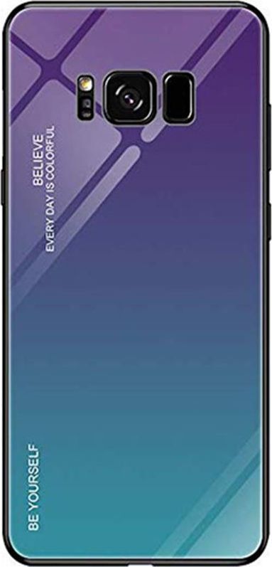 Super Fashion Etui Szklane Ombre niebiesko zielone do Samsung Galaxy S8 Plus 1