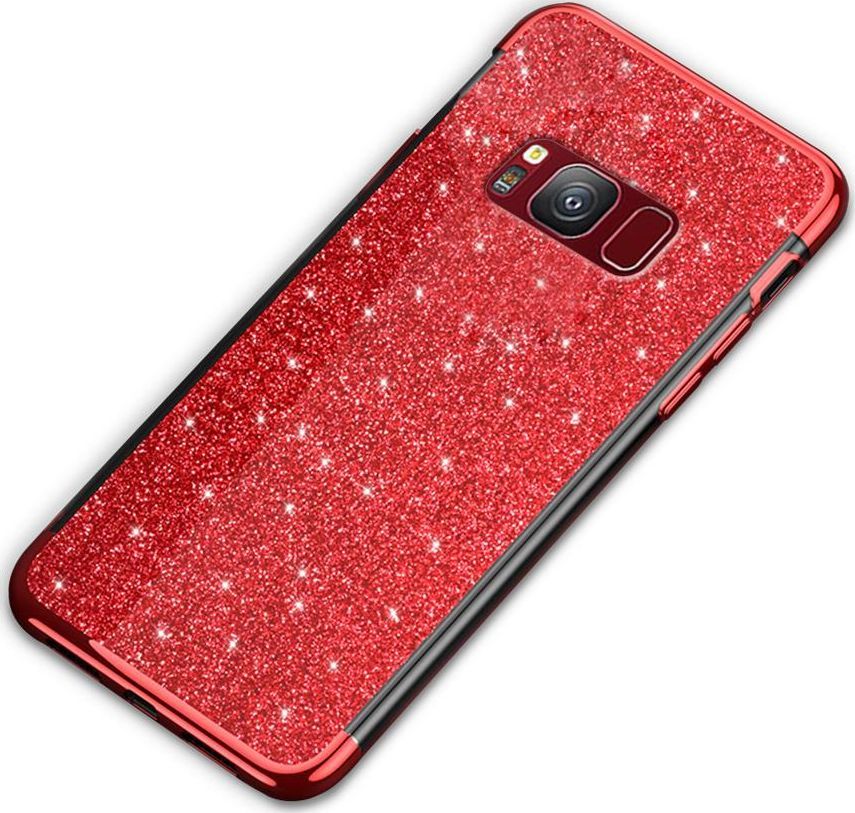 Super Fashion Etui Brokatowe Różowe do Galaxy S8 Plus 1