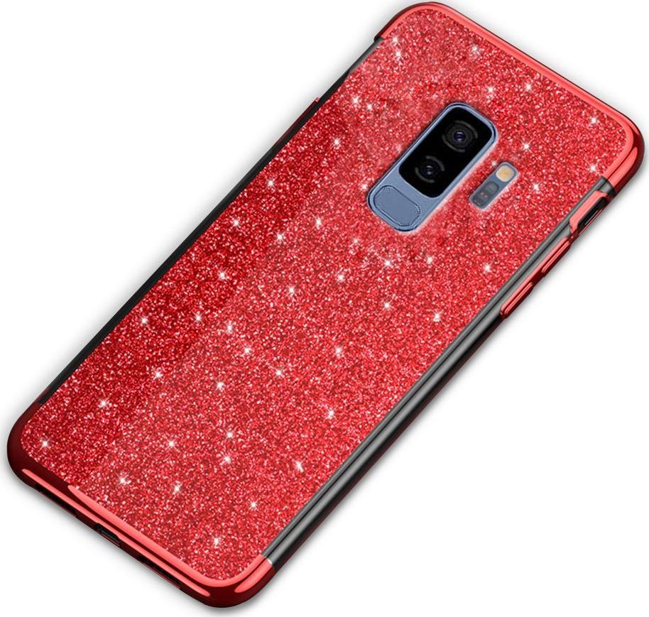 Super Fashion Etui Brokatowe Różowe do Galaxy S9 Plus 1