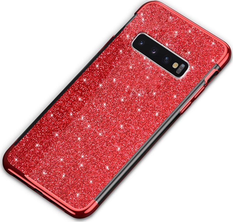 Super Fashion Etui Brokatowe Różowe do Galaxyg S10 1