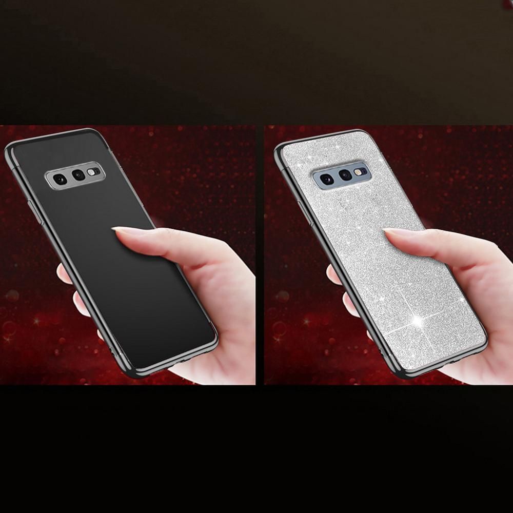 Super Fashion Etui Brokatowe Srebrne do Galaxy S10E 1