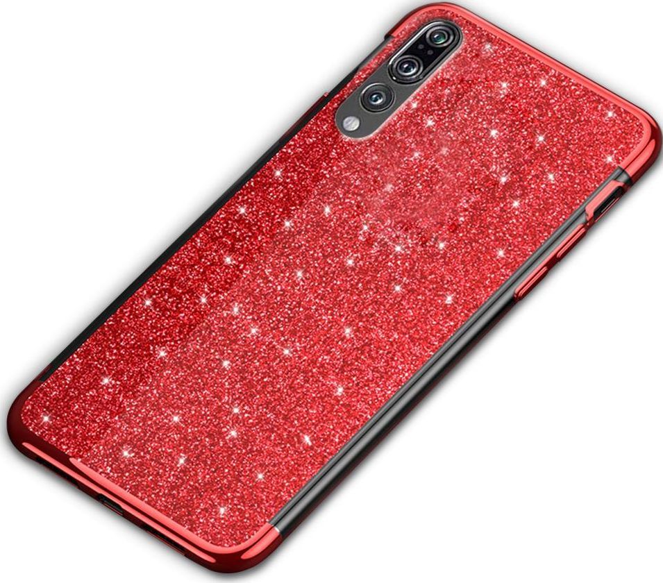 Super Fashion Etui Brokatowe Różowe do P20 Pro 1