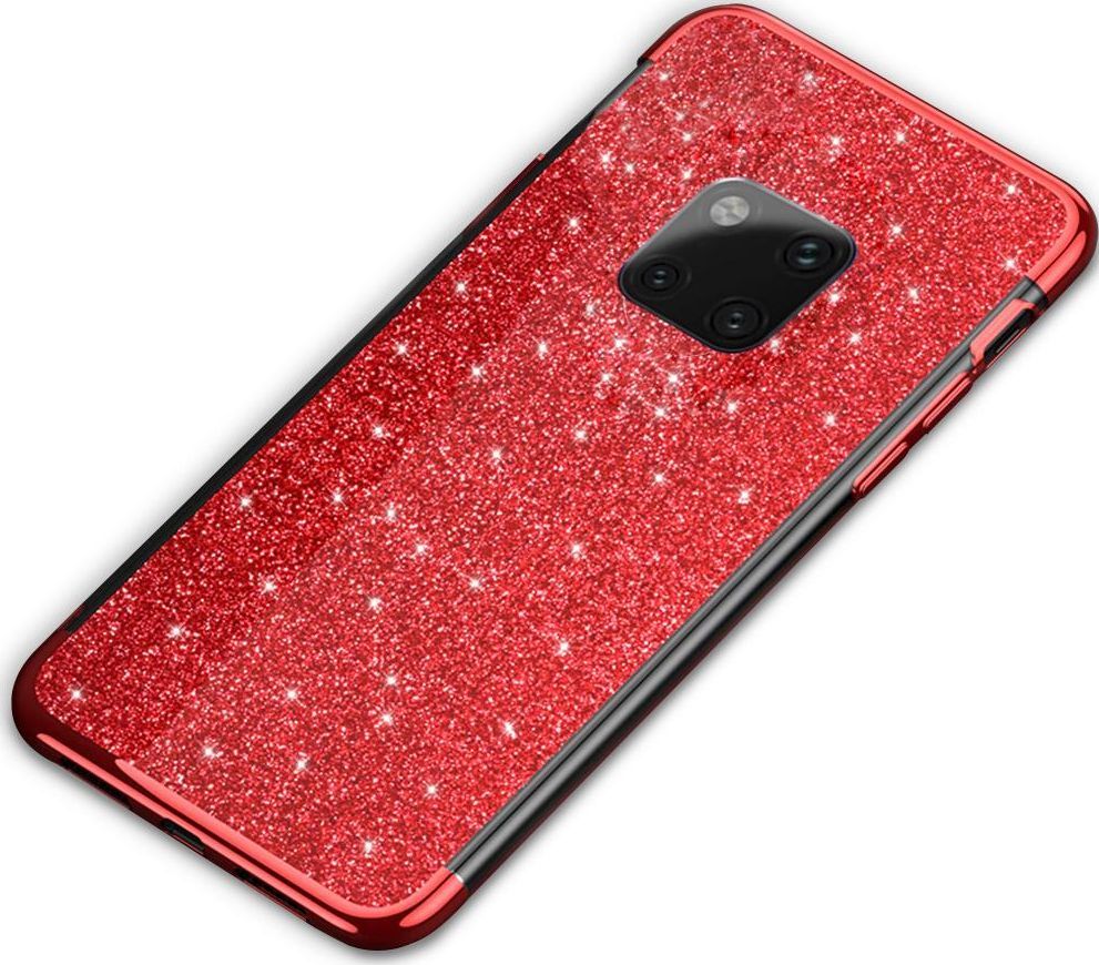 Super Fashion Etui Brokatowe Różowe do Mate 20 Pro 1