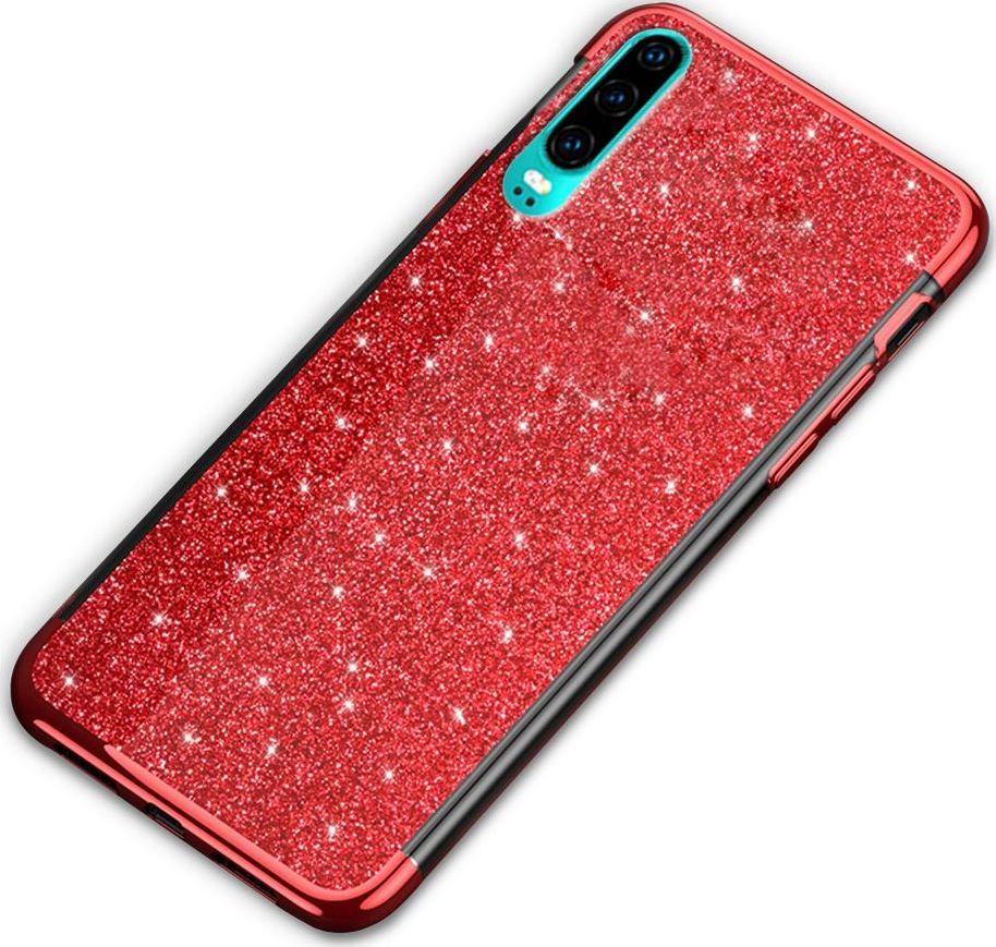 Super Fashion Etui Brokatowe Różowe do P30 1