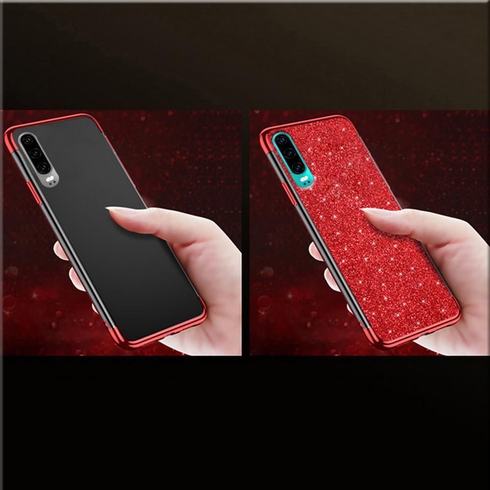 Super Fashion Etui Brokatowe Różowe do P30 Pro 1