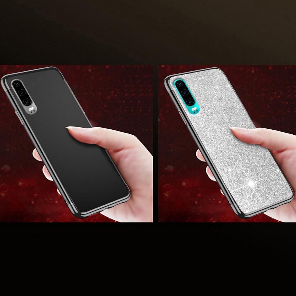 Super Fashion Etui Brokatowe Srebrne do P30 Pro 1