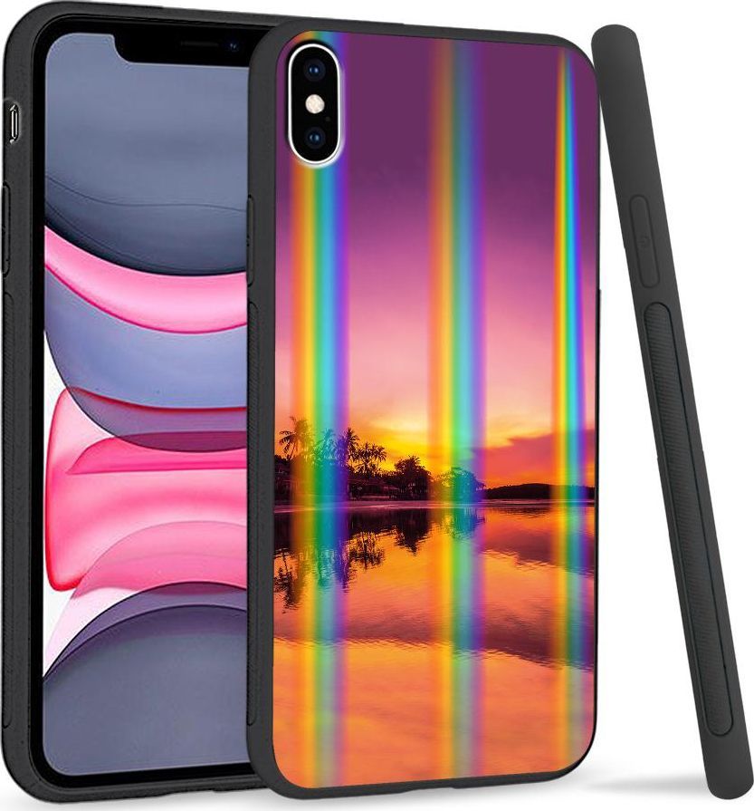 Super Fashion Etui Rainbow Series na Apple iPhone XS Max Purpurowe niebo 1