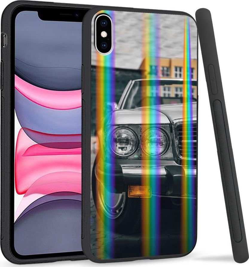 Super Fashion Etui Rainbow Series na Apple iPhone XS Max Stary samochód 1