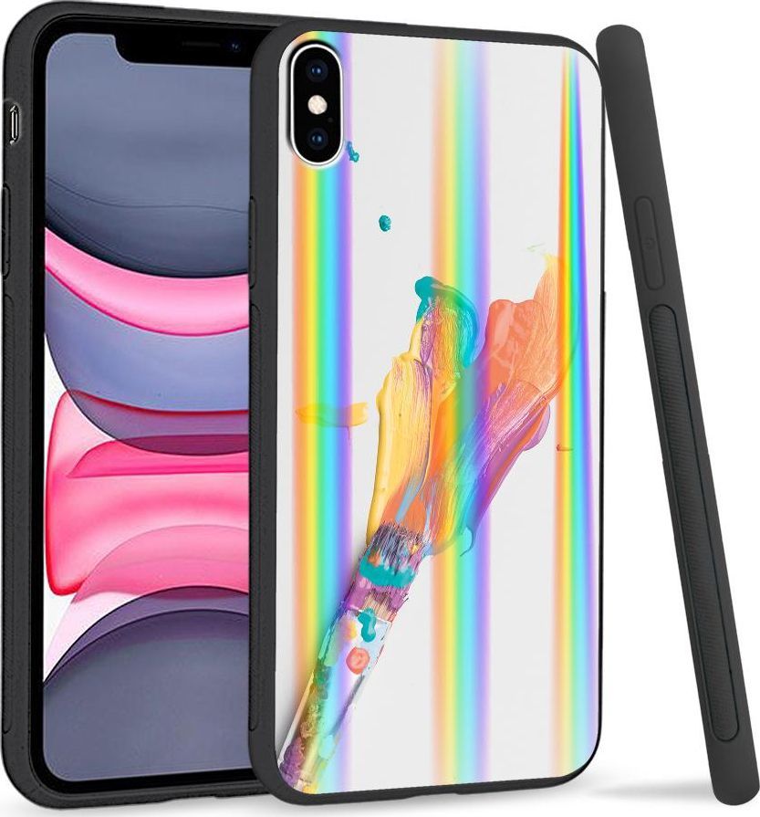 Super Fashion Etui Rainbow Series na Apple iPhone XS Max Pastelowe farby 1