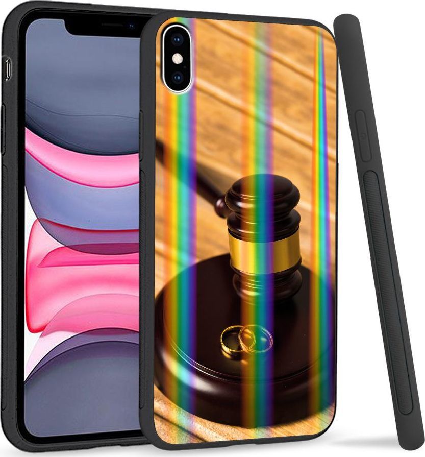 Super Fashion Etui Rainbow Series na Apple iPhone XS Max Obrączki 1