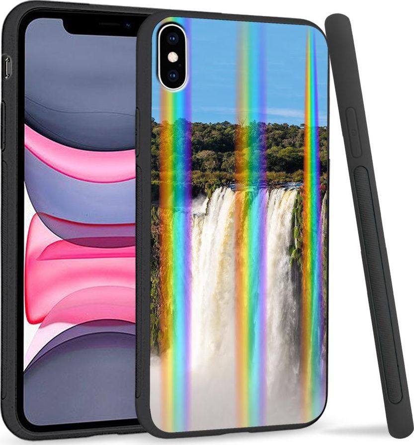 Super Fashion Etui Rainbow Series na Apple iPhone XS Max Wodospady 1