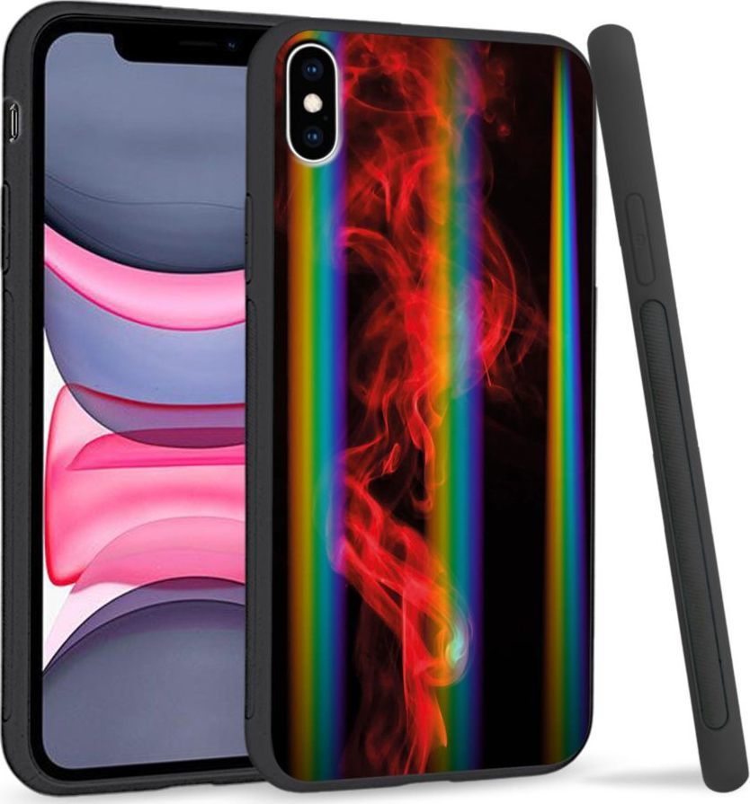 Super Fashion Etui Rainbow Series na Apple iPhone XS Max Red smoke 1