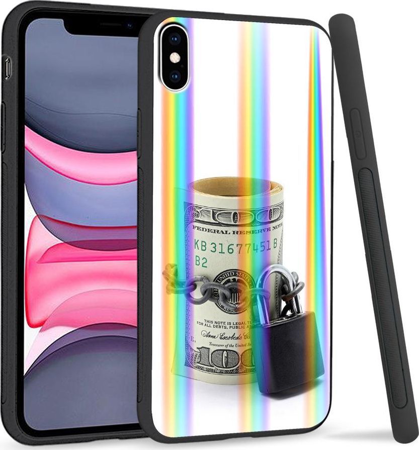 Super Fashion Etui Rainbow Series na Apple iPhone XS Max Pięniądze 1
