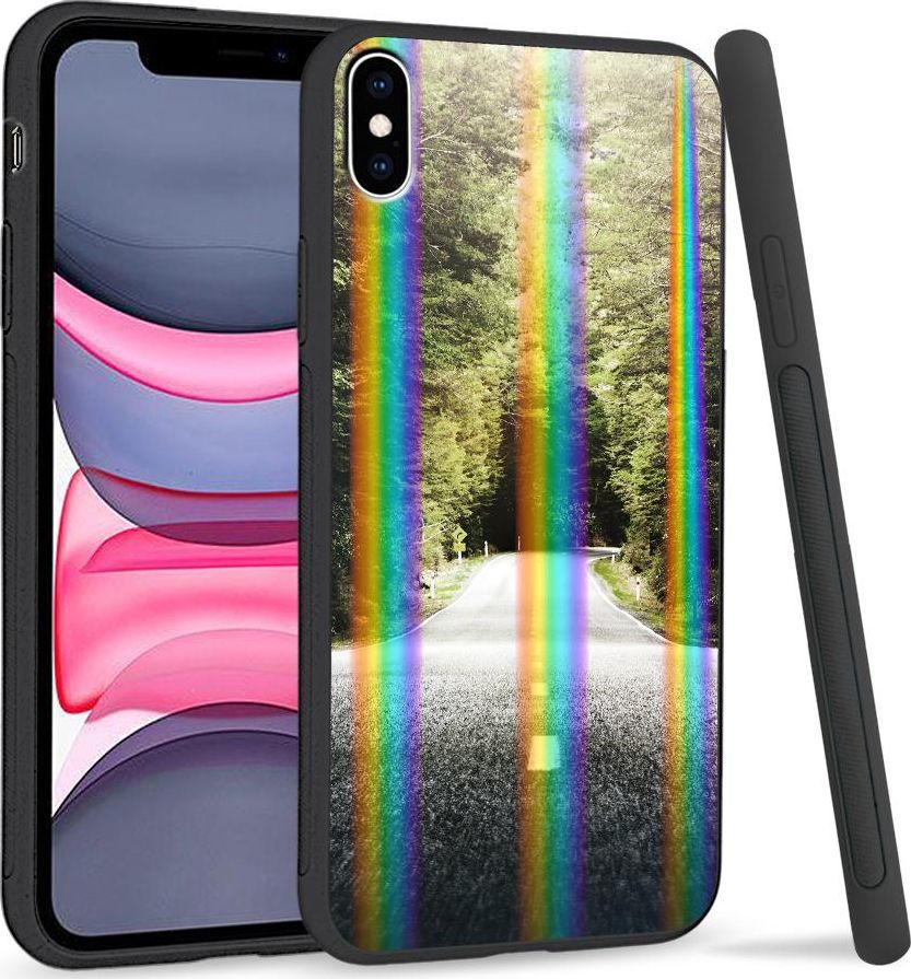 Super Fashion Etui Rainbow Series na Apple iPhone XS Max Droga przez las 1