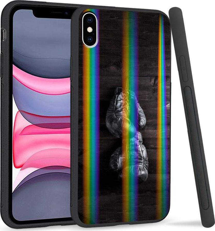 Super Fashion Etui Rainbow Series na Apple iPhone XS Max Stare rękawice 1