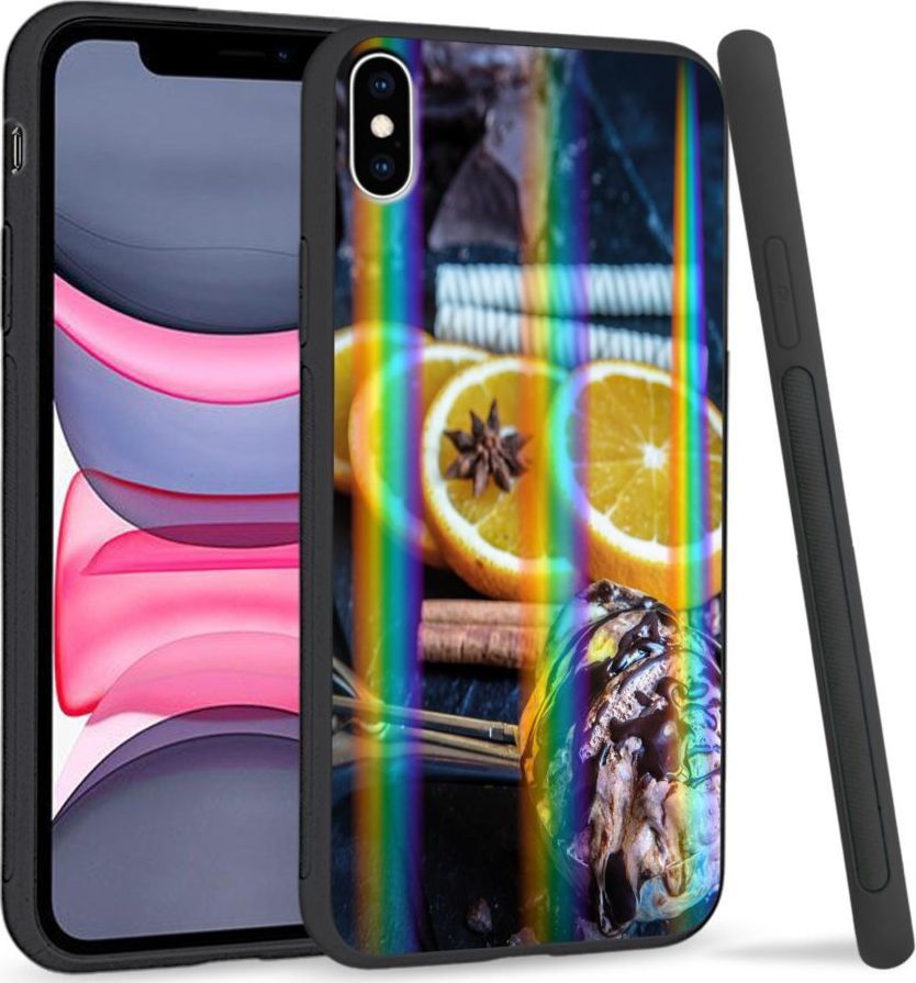 Super Fashion Etui Rainbow Series na Apple iPhone XS Max Choco lemon 1